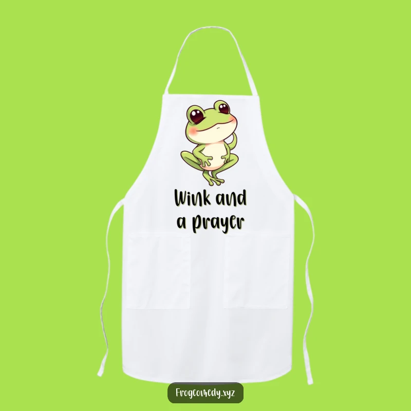 Funny Frog Balance Apron: Cook with Comedy and a Wink