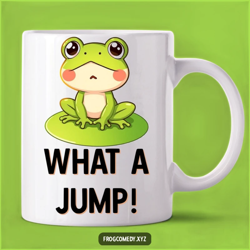 Funny Surprised Frog Mug: A Hilarious Reaction Gift for Amphibian Lovers