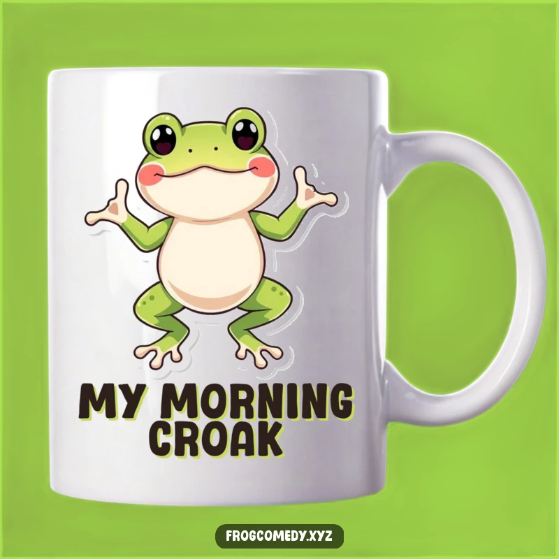 Funny Frog Wiggle Dance Mug: Hilarious Amphibian Art, Perfect Funny Gift
