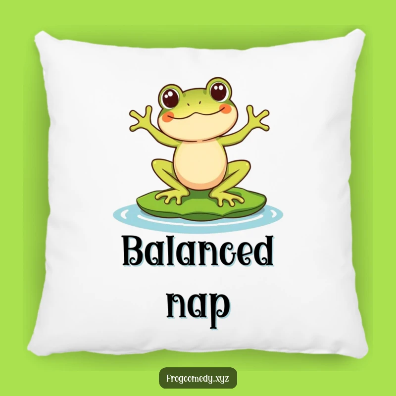 Funny Kawaii Frog Pillow - Cozy & Cute Balancing Accent