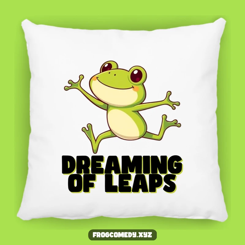 Funny Frog Long Legs Pillow: Cozy & Hilarious High Jumping Amphibian Decor