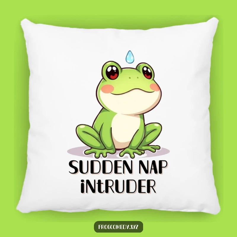 Funny Kawaii Frog Raindrop Pillow: Comfy Surprise for Your Home