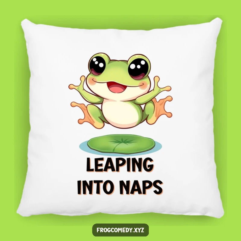 Funny Big Eyed Frog Pillow: Joyful Leap Comfort Gift