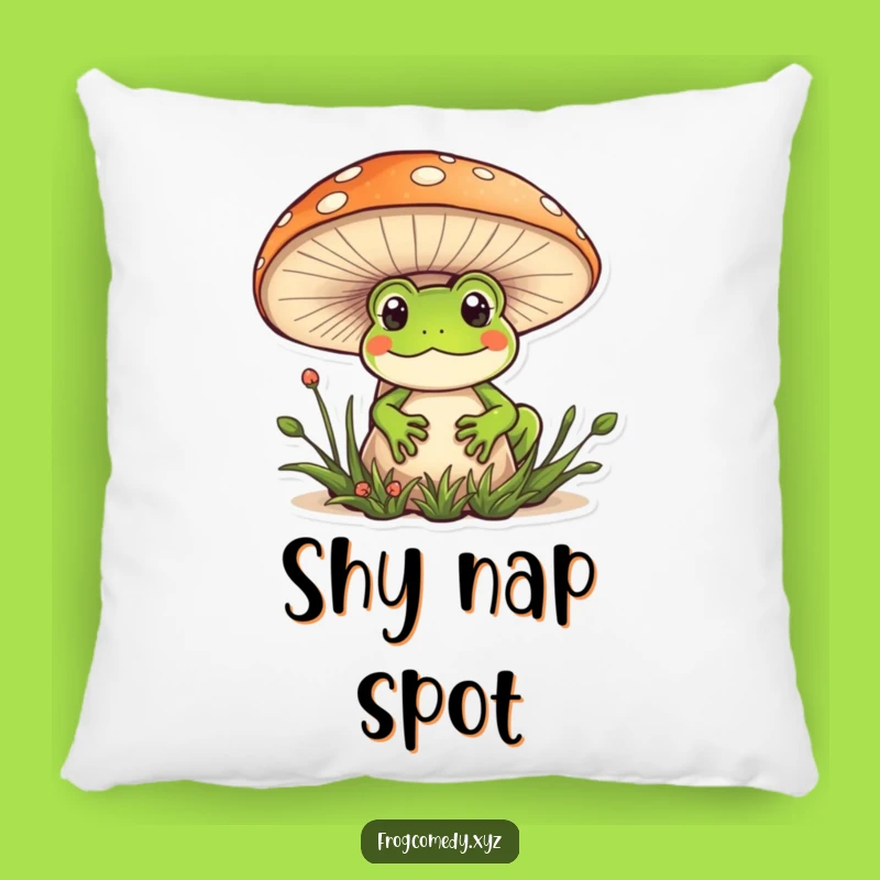 Funny Kawaii Frog Mushroom Pillow: Comfy Cuteness for Your Home