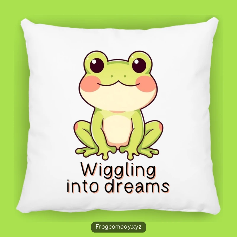 Funny Wiggling Frog Pillow: Cuddle Up with Happy Wiggles