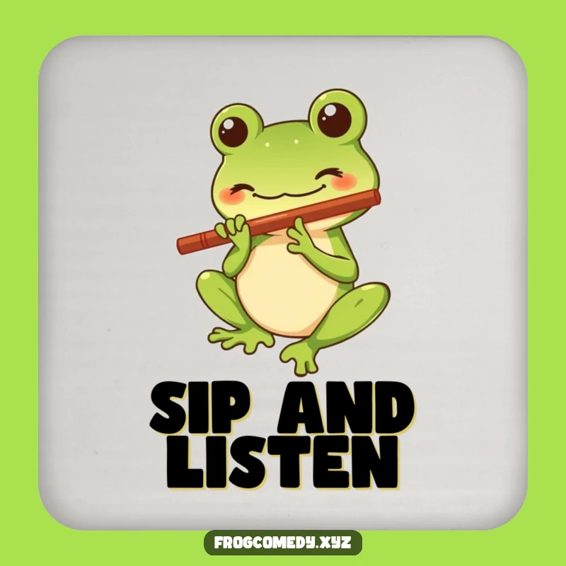 Funny Kawaii Frog Coaster - Protect Surfaces with Melody