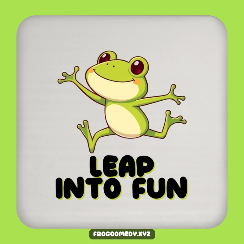 Funny Frog Long Legs Coaster: Hilarious High Jump Drink Protector Gift