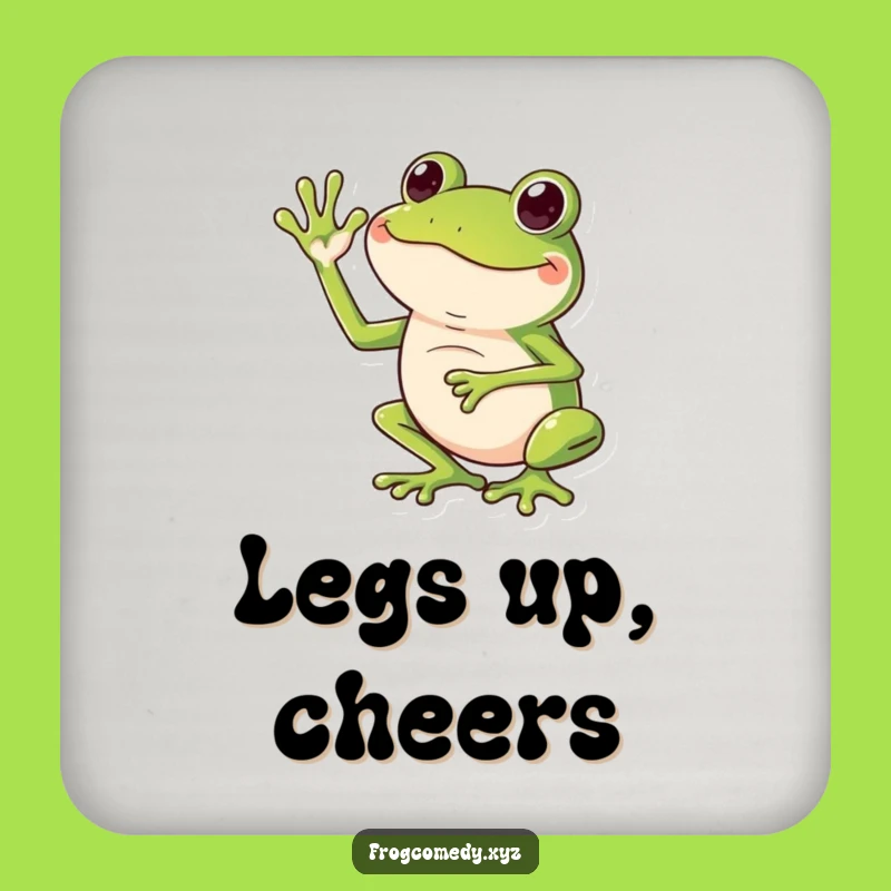 Funny Frog Leg Wave Coaster: Protect Surfaces with Amphibian Fun, Ideal Funny Gift