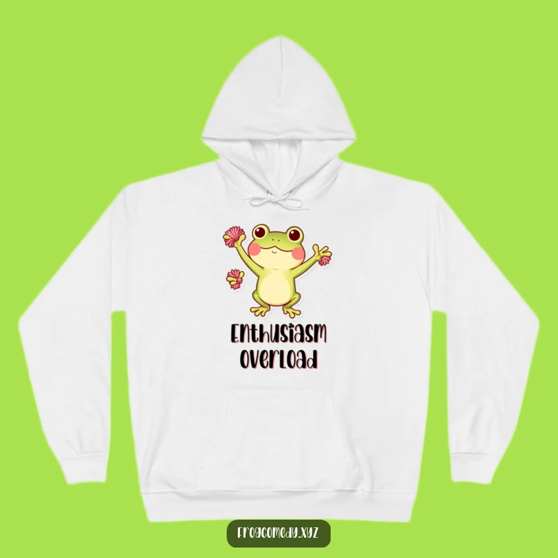 Cozy Funny Kawaii Frog Hoodie: Warm and Encouraging Gift