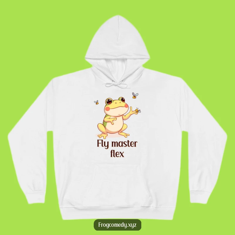 Funny Kawaii Frog Hoodie: Cozy Juggler of Flies, The Ultimate Funny Gift