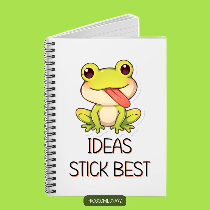Funny Kawaii Frog Tongue Notebook: Jot Down Playful Ideas