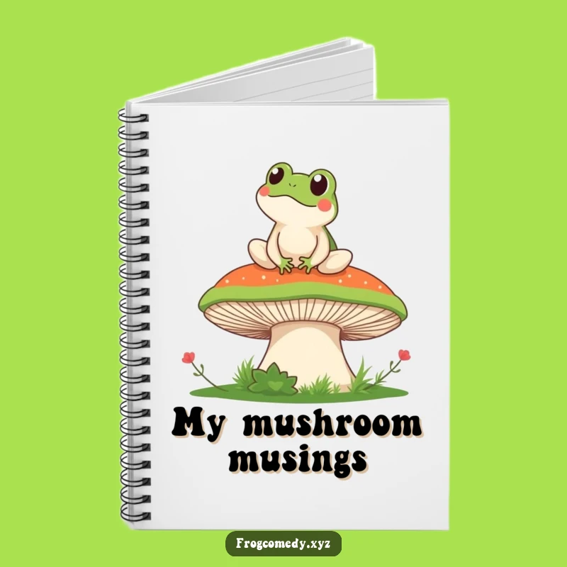 Kawaii Frog Mushroom Notebook: Funny Journal for Creative Ideas