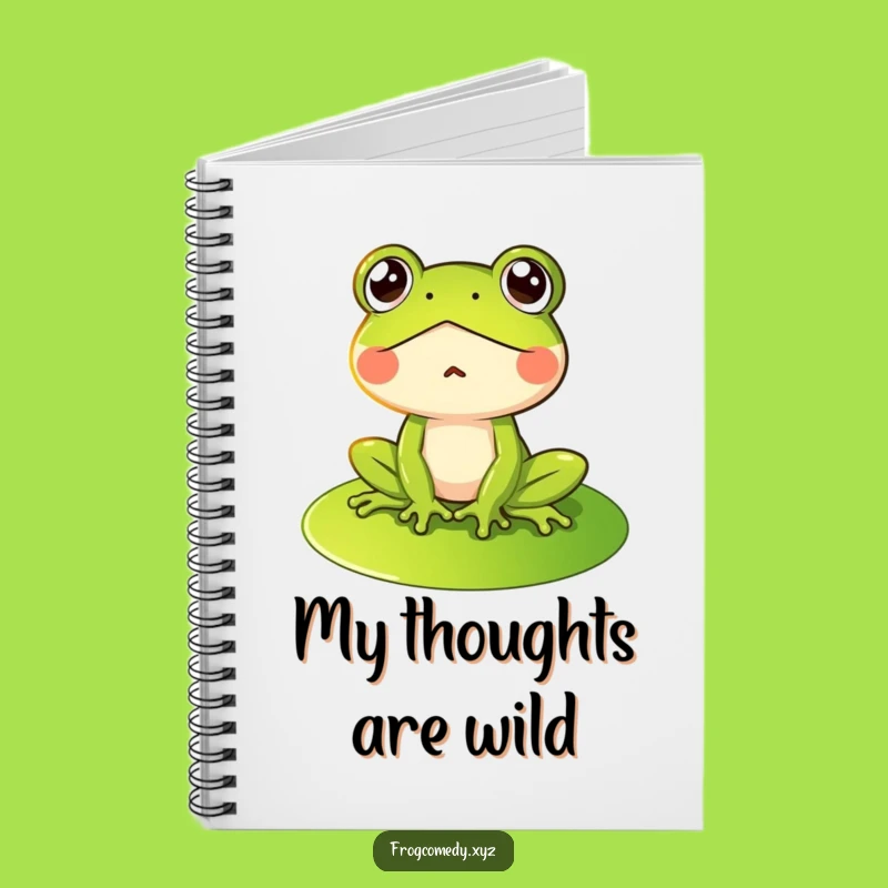 Funny Surprised Frog Notebook: Capture Thoughts with Hilarious, Wide-Eyed Notes