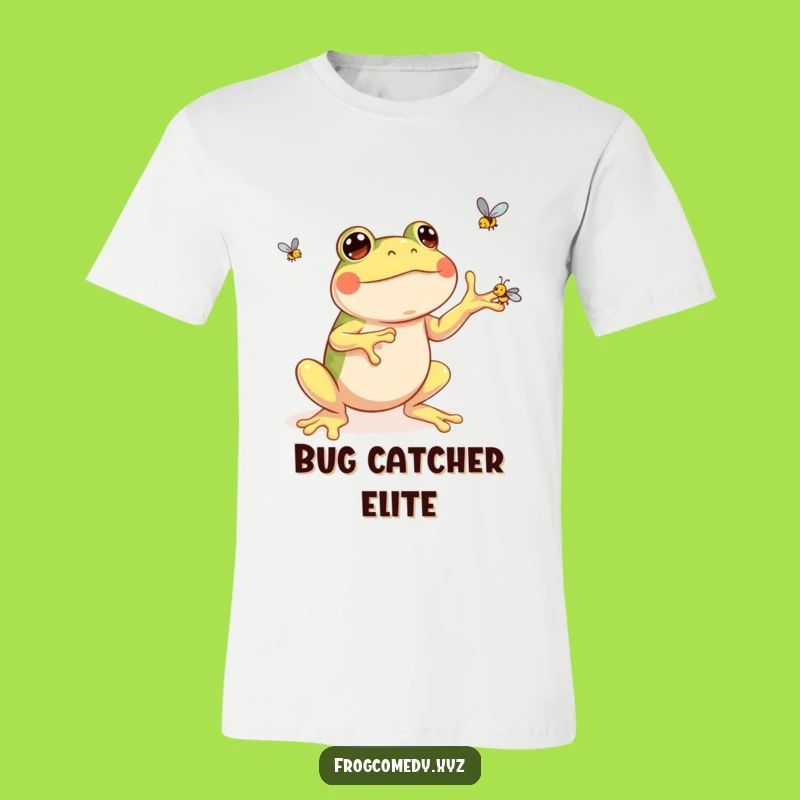 Funny Kawaii Frog T-Shirt: Glee in Every Juggling Fly, Ideal Funny Gift