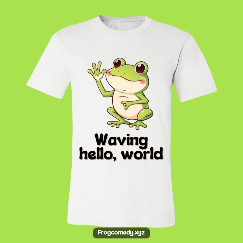 Funny Frog Leg Wave T-Shirt: Comical Amphibian Style, Great Funny Gift