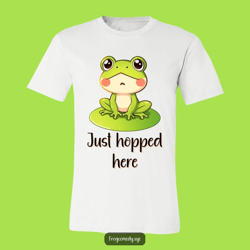 Funny Surprised Frog Tee: Wear Your Shocking Humor with This Graphic Shirt