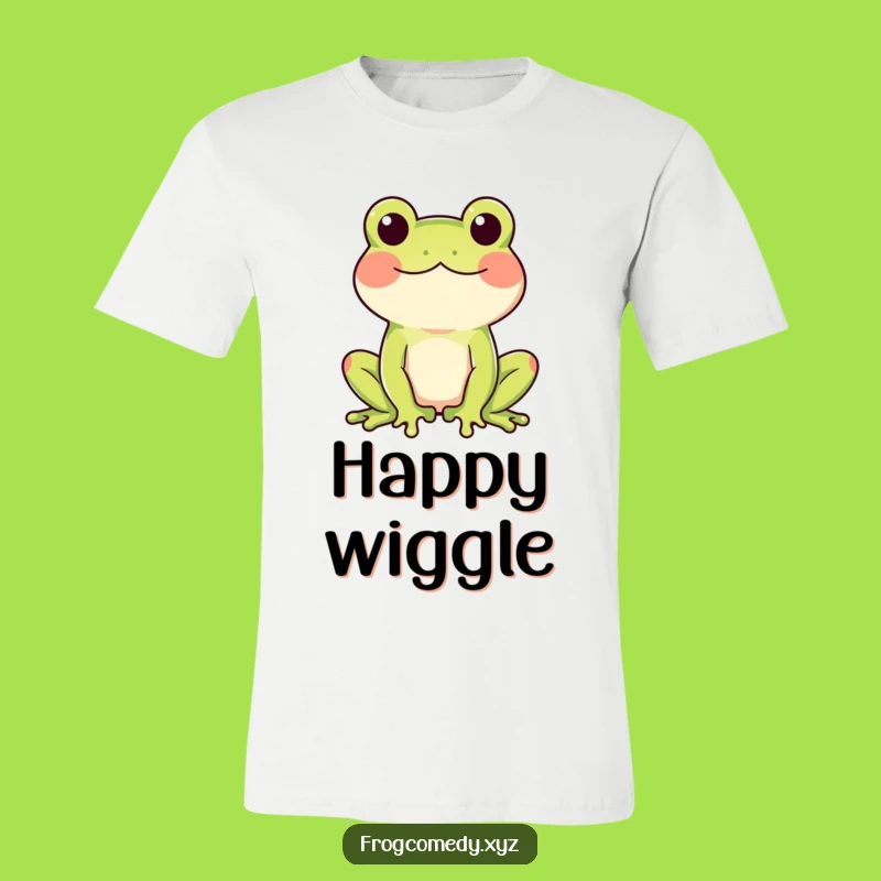 Funny Wiggling Frog T-Shirt: Express Your Happy Wiggle Style