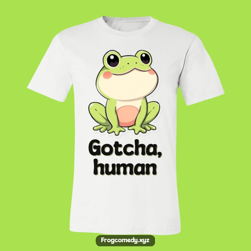 Funny Kawaii Frog T-Shirt: Playful Winker Tee for Frog Fans & Comedians!