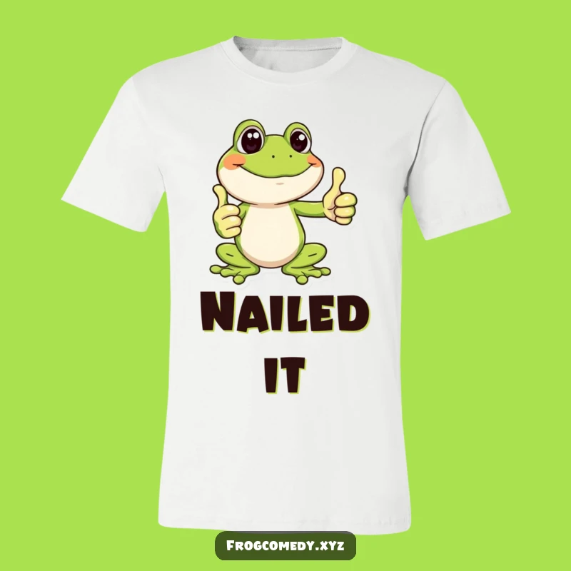Funny Happy Frog Thumbs Up T-Shirt: Positive Message, Perfect Gift