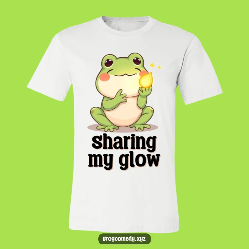 Funny Kawaii Frog T-Shirt: Shy Firefly Design, Ideal Funny Gift for Gentle Spirits