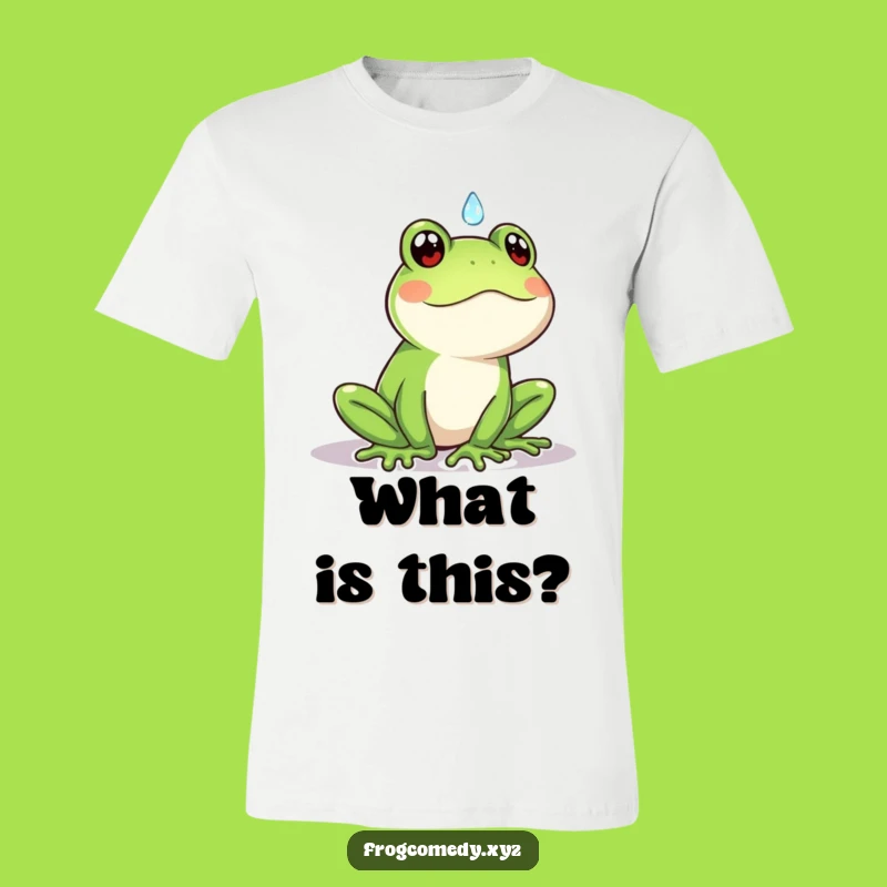 Funny Kawaii Frog Raindrop T-Shirt: Surprise and Humor Tee